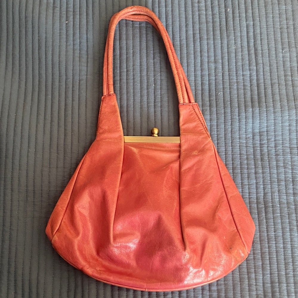 Plum HOBO Leather Bag